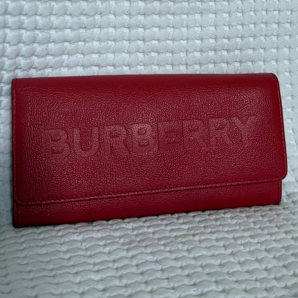 Burberry Scarlet Leather Card Holder - Picture 3 of 13